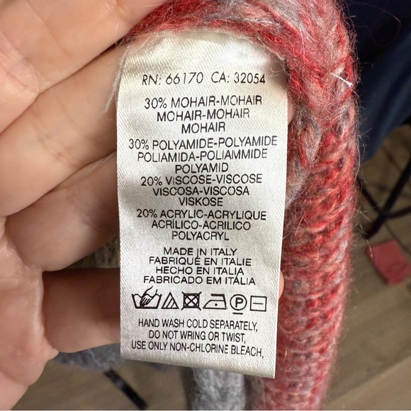 Anthropologie Moth Mohair Blend Rainbow Sleeveless Cardigan, Size XS/S - Picture 8 of 8